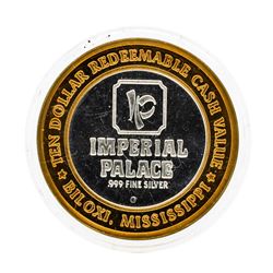 .999 Silver Imperial Palace $10 Casino Gaming Token Limited Edition