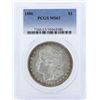 Image 1 : 1886 $1 Morgan Silver Dollar Coin PCGS MS63