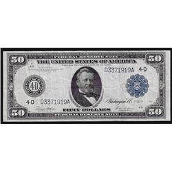 1914 $50 Federal Reserve Note