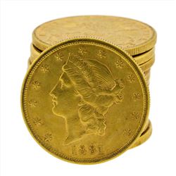 Lot of (13) Assorted Date $20 Liberty Head Double Eagle Gold Coins