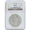 Image 1 : 1896 $1 Morgan Silver Dollar Coin NGC MS63