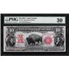 Image 1 : 1901 $10 Bison Legal Tender Currency Note PMG Very Fine 30