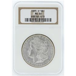 1885-O $1 Morgan Silver Dollar Coin NGC MS64