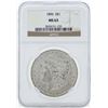 Image 1 : 1896 $1 Morgan Silver Dollar Coin NGC MS63
