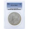 Image 1 : 1886 $1 Morgan Silver Dollar Coin PCGS MS63