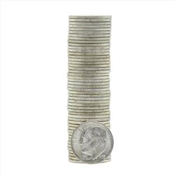 Roll of (50) 1955-S Brilliant Uncirculated Roosevelt Dimes