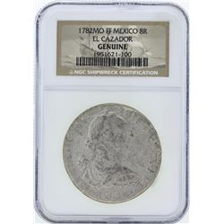 1782MO FF Mexico 8 Reales El Cazador Shipwreck Coin NGC Genuine