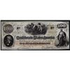 Image 1 : 1862 $100 The Confederate States of America Note