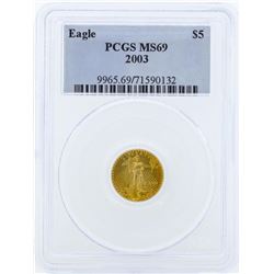 2003 $5 American Gold Eagle Coin PCGS MS69