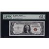 Image 1 : 1935A $1 Silver Certificate WWII Emergency Hawaii Note PMG Gem New 65EPQ