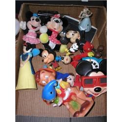 1960's/70's Walt Disney Figures etc Including 3 Mickey Mouse plastic figures, Mickey mouse & Minn...