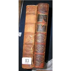 Books - William Yarrell 'A History of British fishes' two vols, 19thC, covers damaged....