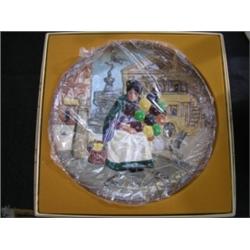 A Boxed Royal Doulton 'The Old Balloon Seller' 10" plate, D6649, tableware ltd 1979....