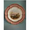 Image 1 : A 19thC Sevres style hand painted Chateau plate of 'Chateau Wufflans', 9 1/2 " across, painted nu...