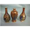 Three small highly decorated with figures miniature vases, 19thC or earlier....