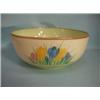 Image 1 : A Clarice Cliff, Newport Pottery, Crocus pattern honey glaze Bowl, 7 1/2"....