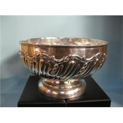 A good H/M Silver pedestal bowl, London 1902-3, 6" high, 10" across....