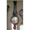 A 19thC inlaid mahogany wall barometer, Georgian period, shell inlaid, Cetti & Co, 54 Red Lion St...
