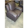 Image 2 : BRAND NEW BROWN LEATHER ASHLEY FURNITURE ARMCHAIR