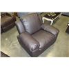 Image 2 : BRAND NEW BROWN LEATHER ASHLEY FURNITURE ARMCHAIR