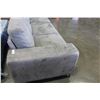 Image 2 : GREY MODERN MICROFIBRE SOFA
