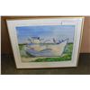 Image 2 : FRAMED AND SIGNED WATER COLOR BOAT