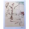 Salvador Dali DON QUIXOTE CHEVALIER SPINNING MAN  Limited Edition Plate Signed Lithograph W/COA