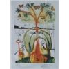 Salvador Dali MAD TEA PARTY   Limited Edition Plate Signed Lithograph W/COA 32"x22"