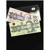 Image 1 : CANADA $10.00 & $20.00 LOT OF 2 NOTES.
