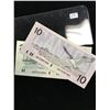 Image 2 : CANADA $10.00 & $20.00 LOT OF 2 NOTES.