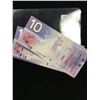 Image 2 : CANADA $10.00 BANKNOTE LOT OF 2 NOTES.