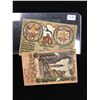 Image 1 : GERMANY NOTGELD LOT OF 2 NOTES!