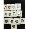 Image 2 : CANADA SILVER 10 CENTS LOT OF 13 COINS.GEORGE VI AND ELIZABETH II..