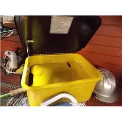 PARTS WASHER BIN WITH PUMP - 3.5GAL