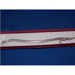 BRACELET - NEW UNIQUE ARTICULATED BRACELET - ITALIAN - STERLING SILVER - 1/4" WIDE WITH LOBSTER CLAS