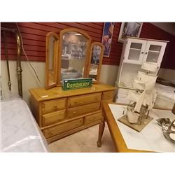 RUSTIC PINE DRESSER  - 8 DRAWER