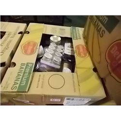 LARGE BANANA BOX OF ASSORTED FOOD ITEMS