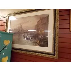 LIMITED EDITION THOMAS KINKADE LITHO - 1970'S - VENICE