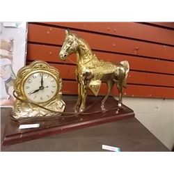 VINTAGE HORSE CLOCK