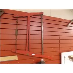 VINTAGE WOOD FRAMED SAW - "HAPPY MEDIUM"