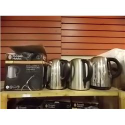 SHELF OF KETTLES - 4 TTL