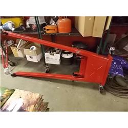 NEW STEEL WESWARD INDUSTRIAAL SHOP CRANE BASE WITH WHEELS