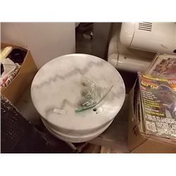 MARBLE STEPPING STONE - 15" ROUND - 2" THICK