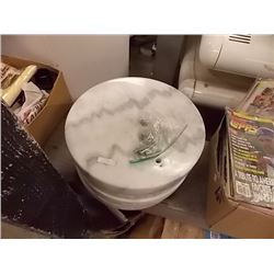 MARBLE STEPPING STONE - 15" ROUND - 2" THICK