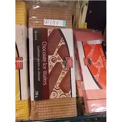 CHOCOLATE ICE WAFERS - 6 X 200G PER LOT