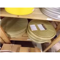 LOT OF FILM REELS IN CANS