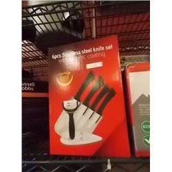 NEW STAINLESS STEEL KNIFE SET - 6 PC - GERMANY