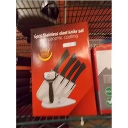 NEW STAINLESS STEEL KNIFE SET - 6 PC - GERMANY