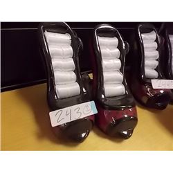 NEW CERAMIC SANDLE RING HOLDER - HOLDS 5 RINGS 2 PER LOT