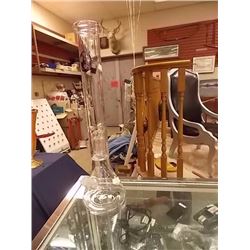 NEW GLASS BONG - 18" TALL – SINGLE BUBBLER